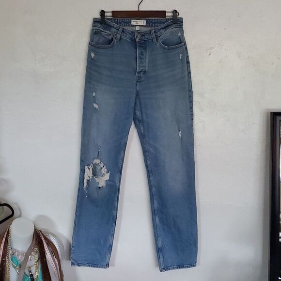 Abercrombie & Fitch The Dad High Rise Size 29 Long - Picture 1 of 13